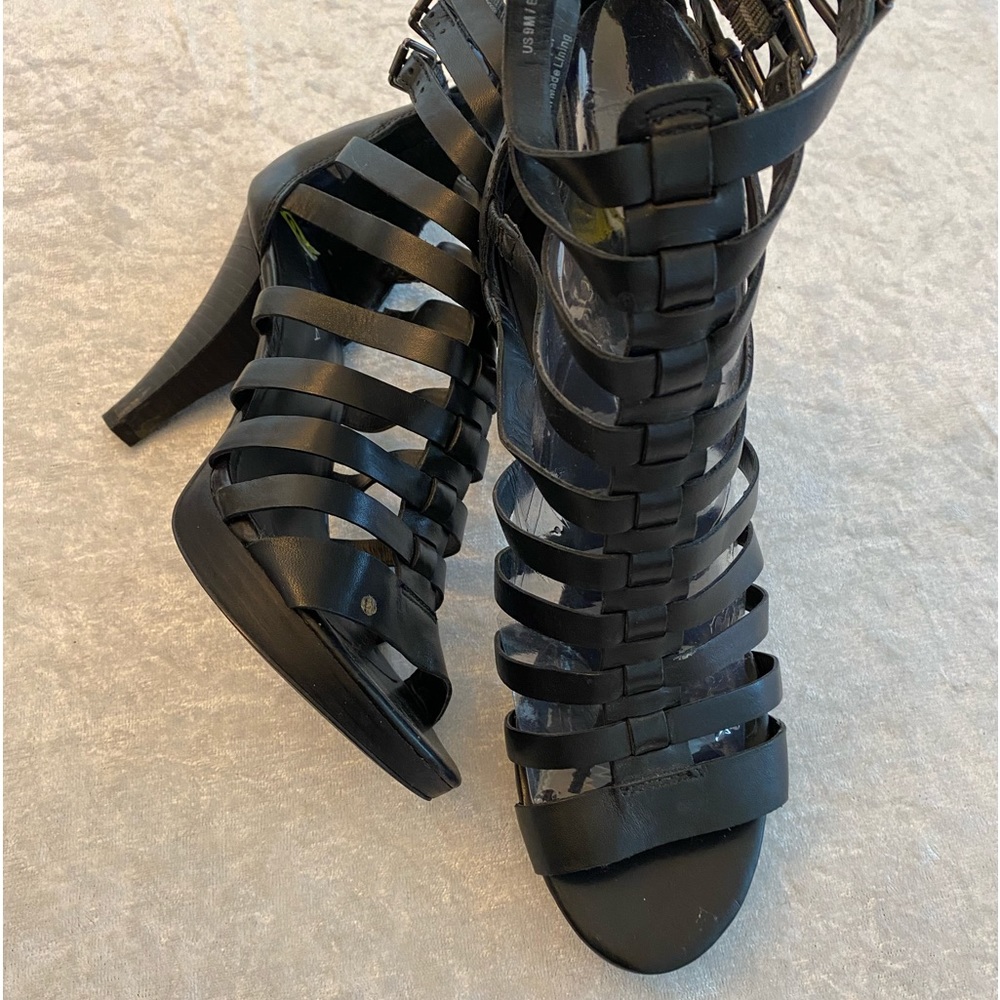 Via Spiga black leather sandal